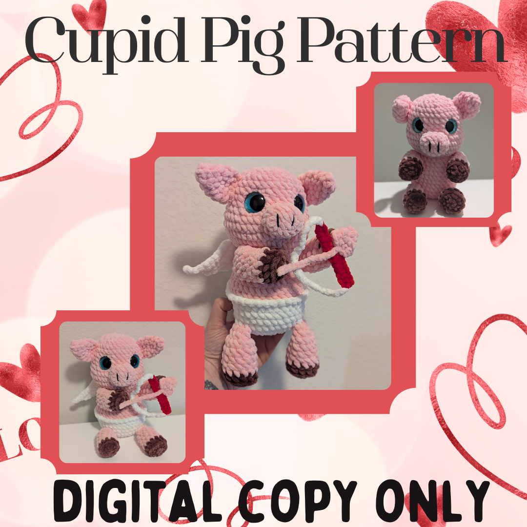 Cupid Pig Pattern