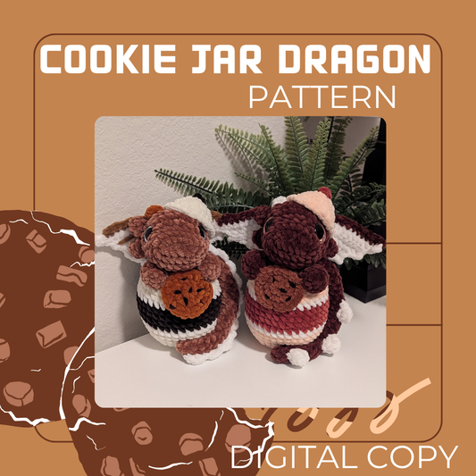 Cookie Jar Dragon Pattern