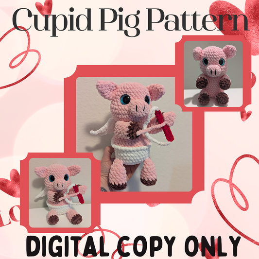Cupid Pig Pattern