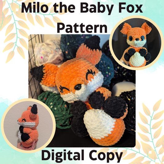 Milo the Baby Fox Pattern