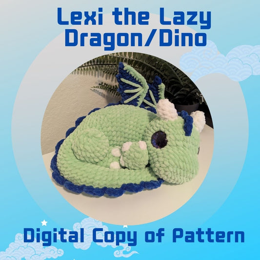 Lexi the Lazy Dragon/Dino Pattern