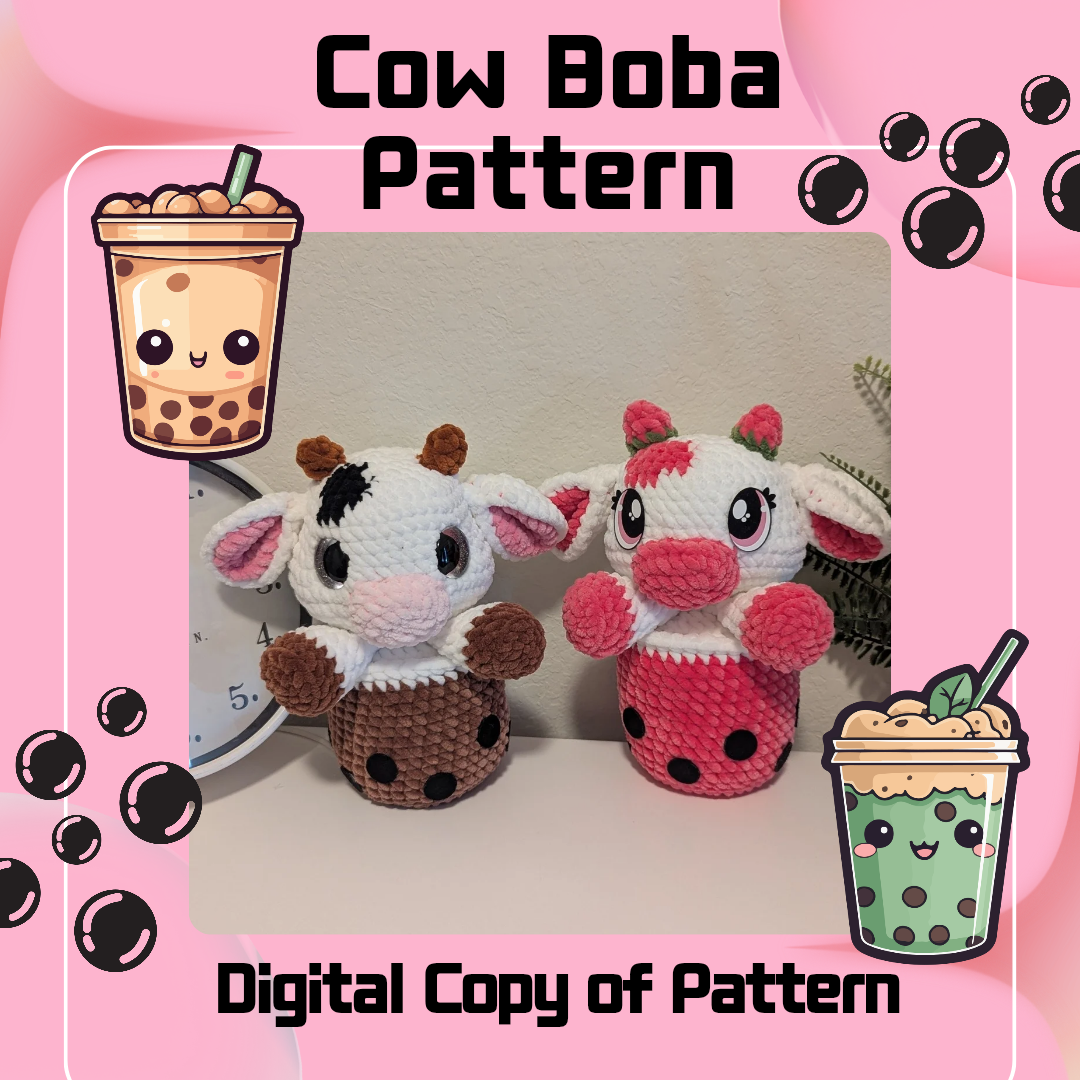 Cow Boba Pattern